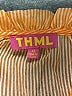 THML 100% Polyester Orange Short Sleeve Blouse Size XS - photo 7