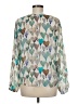 AP.NY Hearts Teal Long Sleeve Blouse Size M - photo 2