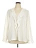 Torrid Ivory Long Sleeve Blouse Size 2X Plus (2) - photo 1