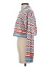 Shein 100% Acrylic Chevron-herringbone Blue Pullover Sweater Size 4 - photo 5
