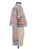 Shein 100% Acrylic Chevron-herringbone Blue Pullover Sweater Size 4 - photo 4