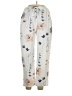 Unbranded 100% Polyester Floral Ivory Casual Pants Size 1X - photo 1