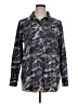 Lyssé Camo Gray Long Sleeve Button-Down Shirt Size XL - photo 1