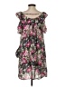 Easel 100% Rayon Floral Black Casual Dress Size S - photo 2