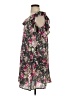 Easel 100% Rayon Floral Black Casual Dress Size S - photo 5