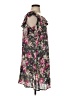 Easel 100% Rayon Floral Black Casual Dress Size S - photo 4