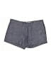 Joie 100% Linen Chevron-herringbone Blue Shorts Size 4 - photo 1