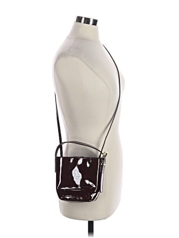 Madewell The Essential Micro Bucket Tote in Patent Leather (view 2)