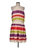 BCBGMAXAZRIA 100% Polyester Stripes Purple Cocktail Dress Size M - photo 1