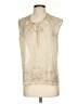 La Bellum Hillary Scott 100% Polyester Ivory Sleeveless Blouse Size XS - photo 1