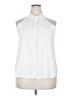 Unbranded 100% Polyester White Sleeveless Blouse Size XXL - photo 1