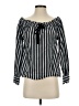 J.Crew 100% Cotton Stripes Black 3/4 Sleeve Blouse Size XXS - photo 1
