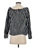 J.Crew 100% Cotton Stripes Black 3/4 Sleeve Blouse Size XXS - photo 2