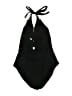 Mossimo Paisley Black One Piece Swimsuit Size M - photo 2