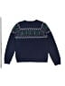 Hanna Andersson 100% Cotton Argyle Blue Pullover Sweater Size 12 - photo 2