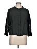 Unbranded Houndstooth Black 3/4 Sleeve Button-Down Shirt Size L - photo 1