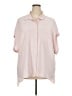 Calvin Klein Pink Short Sleeve Button-Down Shirt Size 3X - photo 1