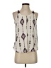 Rewind 100% Polyester Ivory Tank Top Size S - photo 1