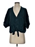 Express 100% Lyocell Teal 3/4 Sleeve Blouse Size S - photo 1