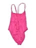 Assorted Brands Solid Pink One Piece Swimsuit Size XL - photo 2