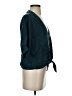 Express 100% Lyocell Teal 3/4 Sleeve Blouse Size S - photo 4