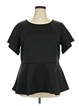 ELOQUII Short Sleeve Blouse (view 1)