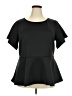 ELOQUII Black Short Sleeve Blouse Size 20 Plus - photo 1