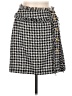 Roman Houndstooth Gray Casual Skirt Size EU 38 / US 8 - photo 1