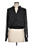 Tamara H. 100% Polyester Polka Dots Black Long Sleeve Blouse Size L - photo 1