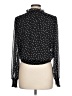 Tamara H. 100% Polyester Polka Dots Black Long Sleeve Blouse Size L - photo 2