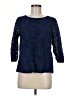 Beacon Apparel 100% Cotton Blue 3/4 Sleeve Blouse Size M - photo 1