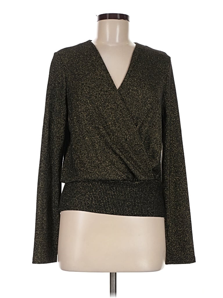Michael Stars Long Sleeve Blouse In Gray