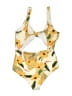 L Space Floral Yellow One Piece Swimsuit Size 6 - photo 2