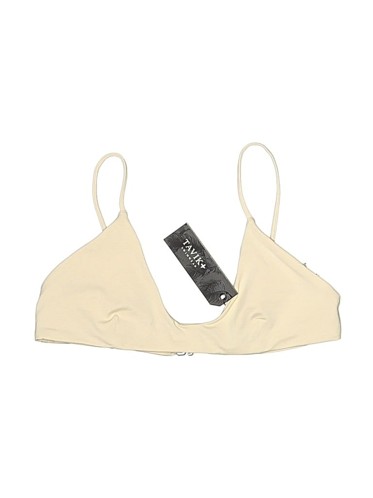 Pre-owned Tavik Swimsuit Top Ivory Swimwear