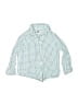 Janie and Jack 100% Cotton Checkered-gingham Green Long Sleeve Button-Down Shirt Size 2T - photo 1