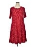 Susan Graver Polka Dots Red Casual Dress Size XL - photo 1