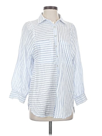 Mint Velvet 3/4 Sleeve Button-Down Shirt (view 1)