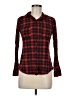 Polly & Esther 100% Polyester Plaid Red Long Sleeve Blouse Size M - photo 1