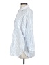 Mint Velvet Stripes Blue 3/4 Sleeve Button-Down Shirt Size S - photo 5