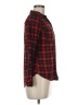 Polly & Esther 100% Polyester Plaid Red Long Sleeve Blouse Size M - photo 4