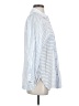 Mint Velvet Stripes Blue 3/4 Sleeve Button-Down Shirt Size S - photo 4