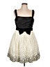 Jill Jill Stuart 100% Polyester Polka Dots Ivory Cocktail Dress Size 12 - photo 1