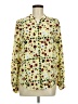 Equipment Floral Yellow Long Sleeve Blouse Size M - photo 1