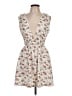 Shein 100% Polyester Floral Ivory Casual Dress Size L - photo 1