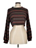 Zaful Stripes Brown Turtleneck Sweater Size M - photo 1