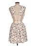Shein 100% Polyester Floral Ivory Casual Dress Size L - photo 2