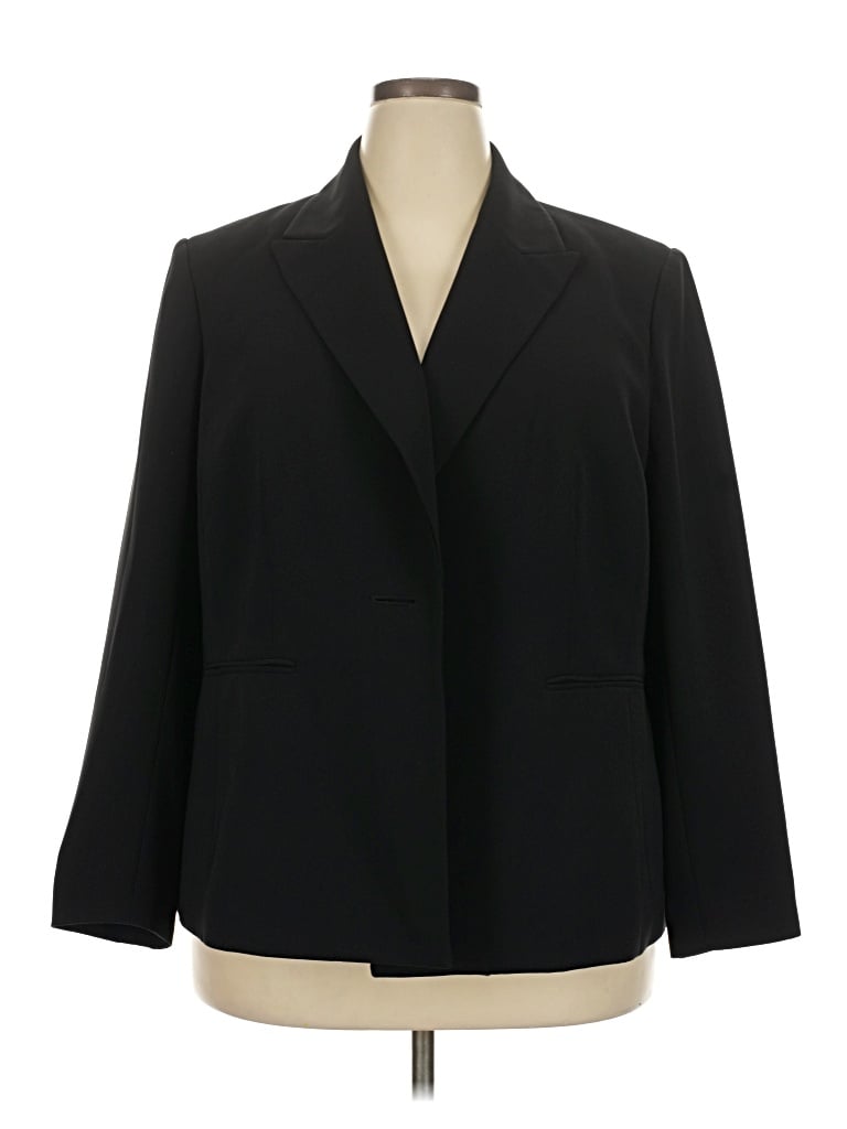Pre-owned Kasper Blazer Jacket In Black
