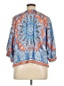 Ruby Rd. 100% Rayon Blue 3/4 Sleeve Blouse Size XL (petite) - photo 2