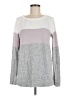 Pink Clover Color Block Gray Pullover Sweater Size M - photo 1