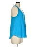 E&M Collection 100% Polyester Blue Sleeveless Top Size M - photo 4